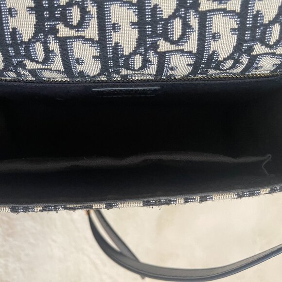 Christian Dior Montaigne 30 Oblique Jacquard Canvas Blue - Picture 11 of 14